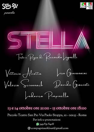 Stella: il nuovo spettacolo teatrale della compagnia soldout